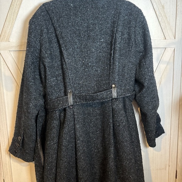 Steve Madden Charcoal Belted Trench Coat - Picture 5 of 5